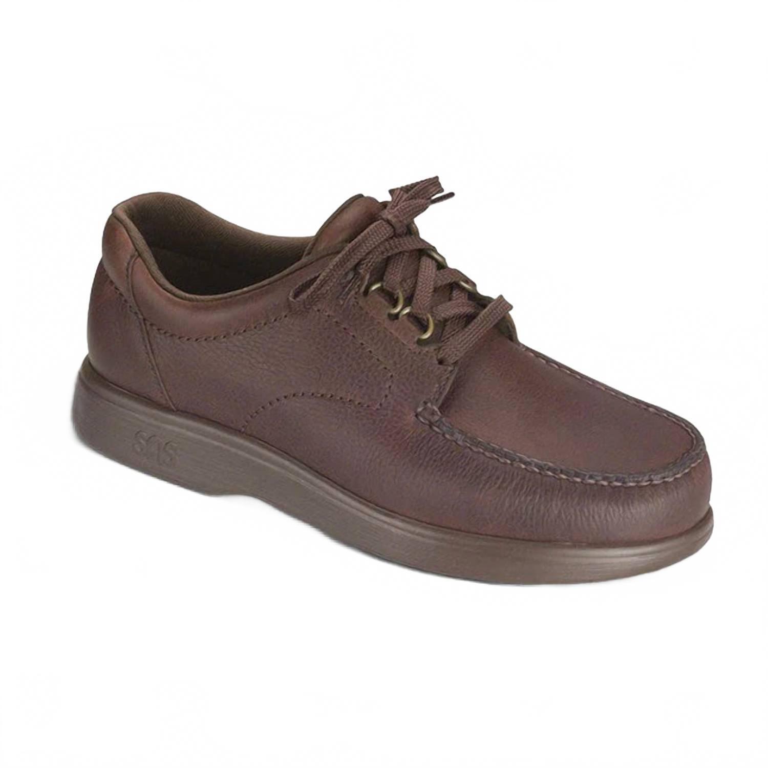 New Sas Men's 'Bout Time - Lace Up Moccasin In Mulch